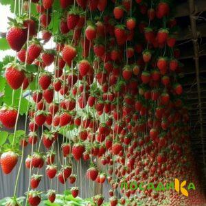 Клубника ампельная Анастасия купить по цене от 370р. в интернет-магазине «Посадика» с доставкой почтой в в Удомляе и по всей России – [изображение №1].