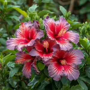 Гибискус Кримсон Флейм купить по цене от 479р. в интернет-магазине «Посадика» с доставкой почтой в в Удомляе и по всей России – [изображение №1].